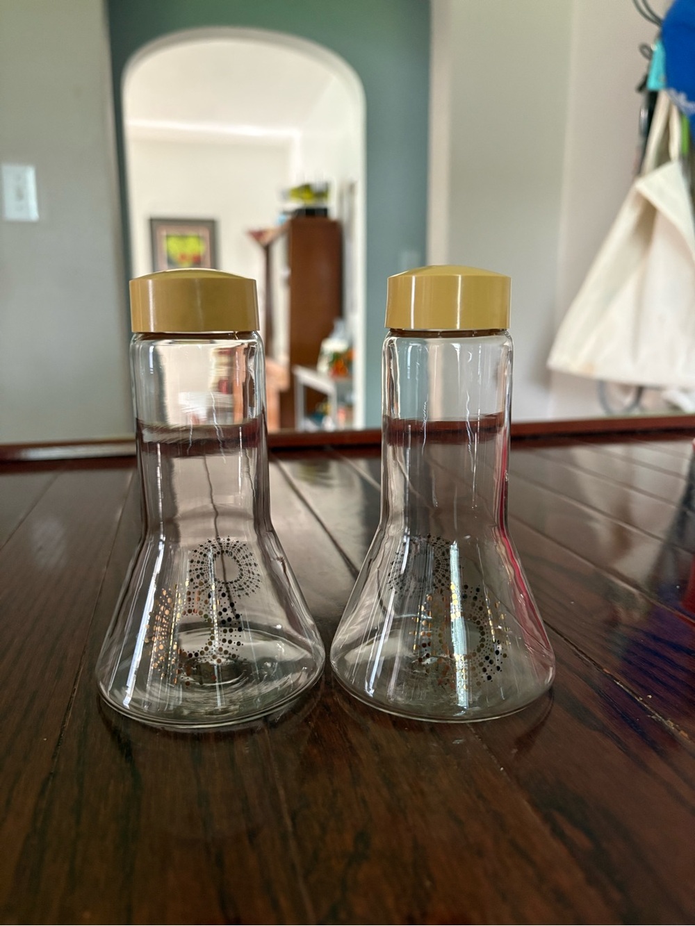 Vintage Pyrex Atomic Starburst Salt and Pepper Shakers